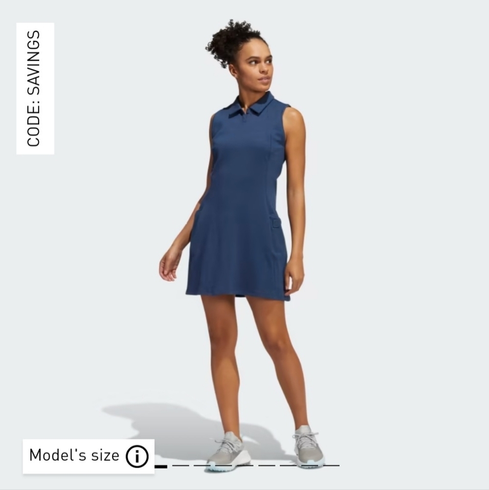 Adidas Crew Navy Go-To Golf Dress Size X-Small